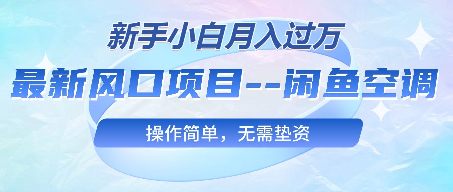 图片[1]-（10767期）最新风口项目—闲鱼空调，新手小白月入过万，操作简单，无需垫资-副业网
