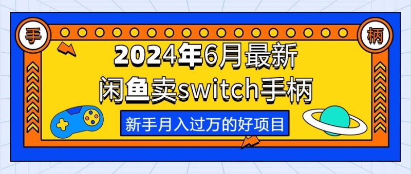 （10831期）2024年6月最新闲鱼卖switch游戏手柄，新手月入过万的第一个好项目-副业网
