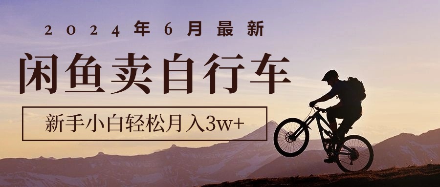 图片[1]-（10915期）2024年6月最新闲鱼卖自行车，新手小白轻松月入3w+项目-副业网