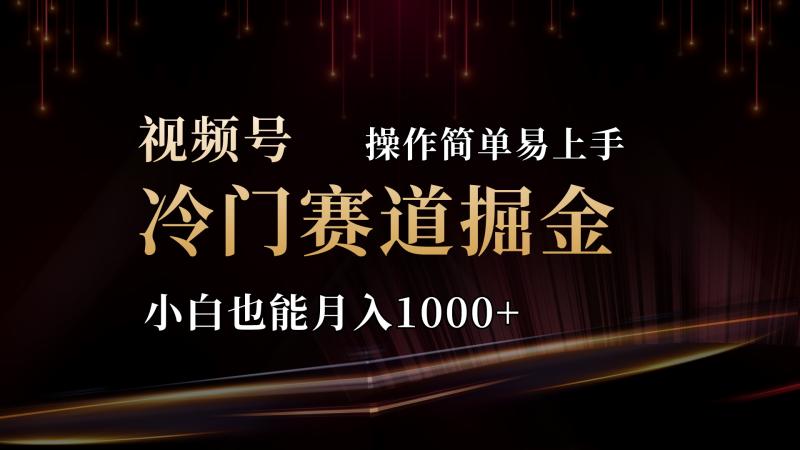 （11125期）2024视频号三国冷门赛道掘金，操作简单轻松上手，小白也能月入1000+-副业城
