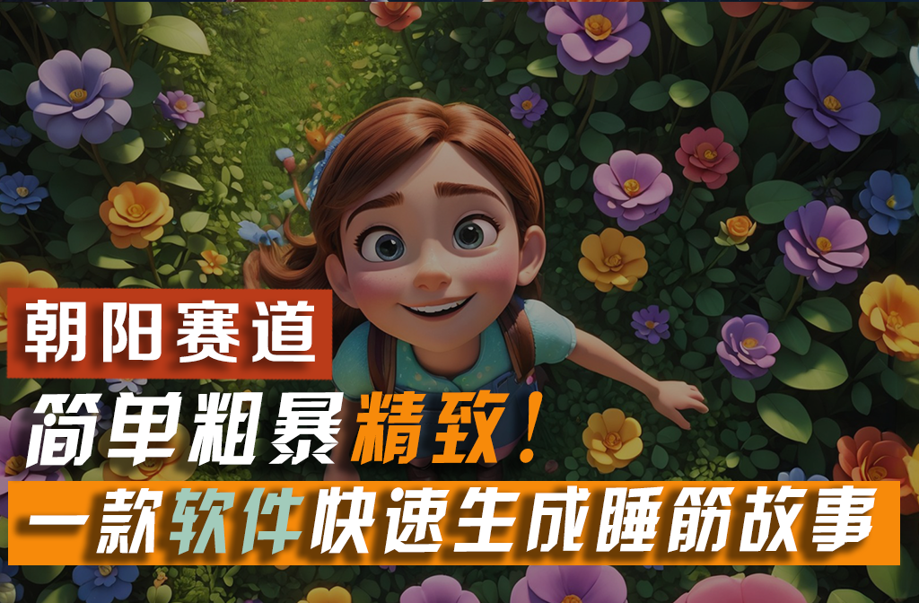 图片[1]-（11405期）利用一款软件5分钟一条爆款睡筋故事，简单粗暴精致！小白月入2w+-副业网