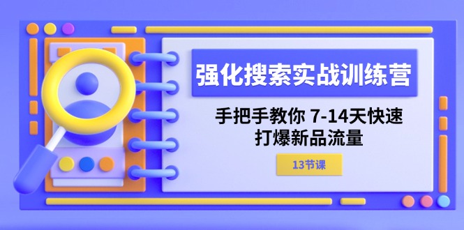 （11557期）强化 搜索实战训练营，手把手教你 7-14天快速-打爆新品流量（13节课）-副业网