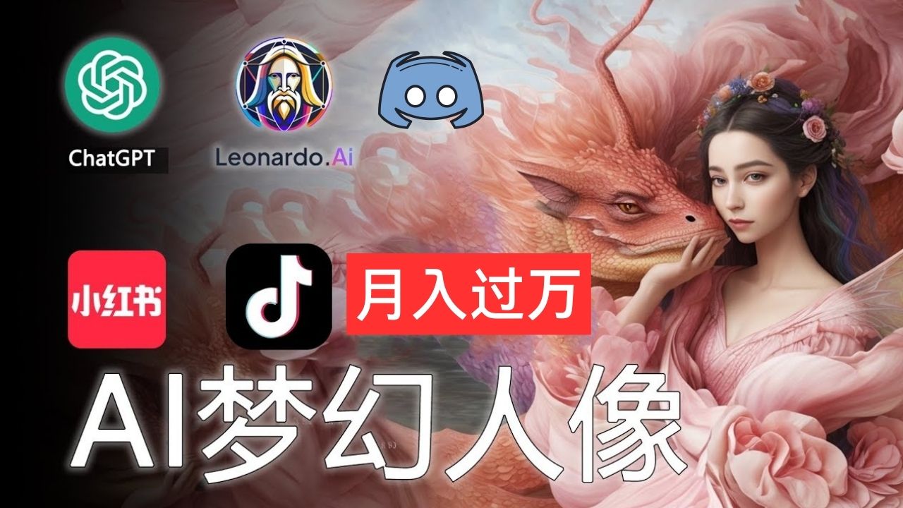 图片[1]-（11575期）AI摄影梦幻人像：零基础也能月入过万的秘密-副业网