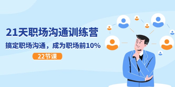（11615期）21天职场沟通特训营，搞定 职场沟通，成为 职场前10%（22节）-副业网