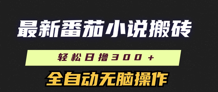 图片[1]-（11904期）最新番茄小说搬砖，日撸300＋！全自动操作，可矩阵放大-副业网