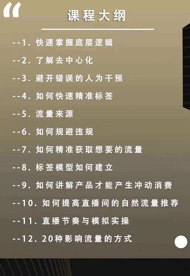 图片[2]-（12094期）主播运营【8月新课】拉爆自然流，做懂流量的主播新规政策下，自然流破…-副业网