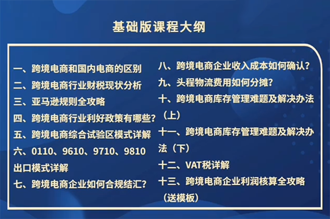 图片[2]-（12047期）跨境电商-财务入门课：7大技术+5大技能（14节课）-副业网