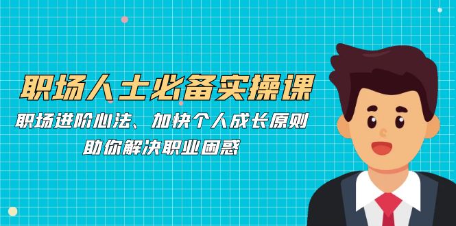 （12863期）职场人士必备实操课：职场进阶心法、加快个人成长原则，助你解决职业困惑-副业网