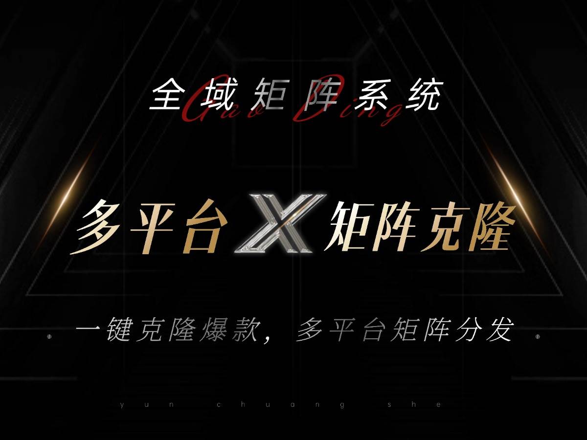 图片[1]-（13126期）全域矩阵系统，可一键克隆爆款矩阵分发到多个平台！矩阵操作日引流500+！-副业网