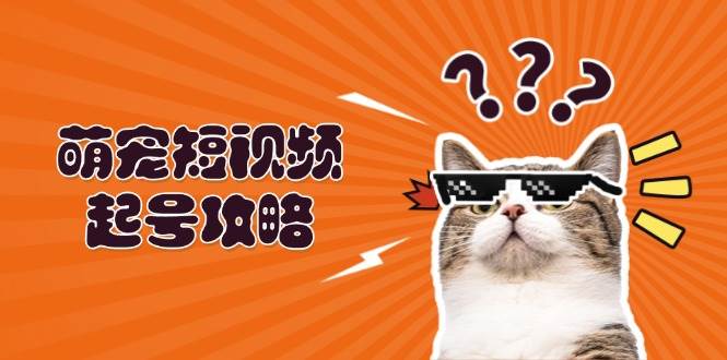 （13135期）萌宠-短视频起号攻略：定位搭建推流全解析，助力新手轻松打造爆款-副业网