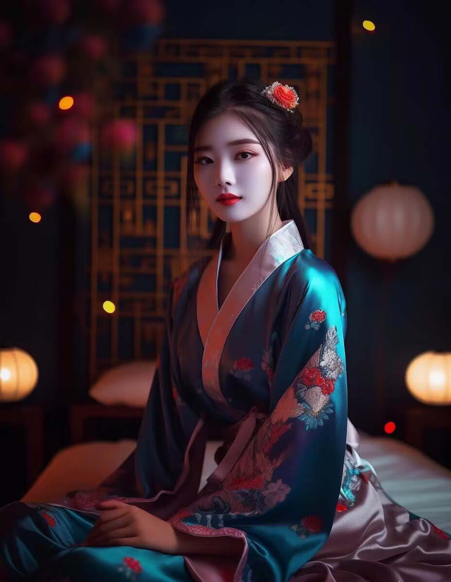 图片[6]-Midjourney关键词-AI生成中国风古装汉服美女人像提示关键词-副业网
