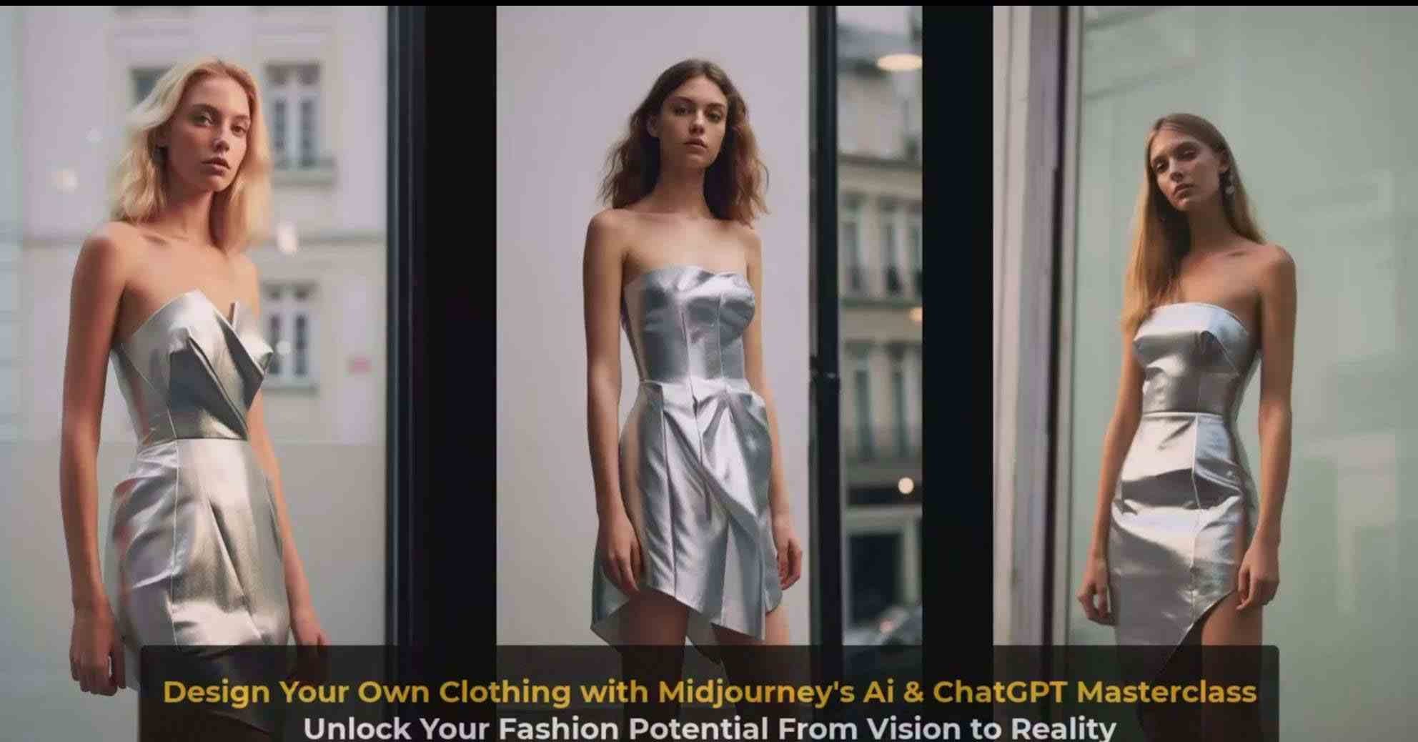 图片[10]-利用 Midjourneys Ai 人工智能设计自己的服装AI大师班-10节课-中英字幕-副业网