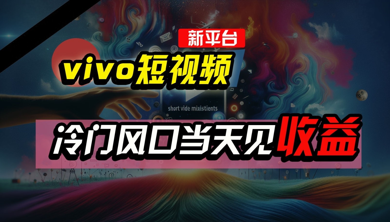 图片[1]-全新平台vivo短视频，新风口AI混剪无脑搬运，冷门风口当天见收益，7天撸了2300+了-副业网
