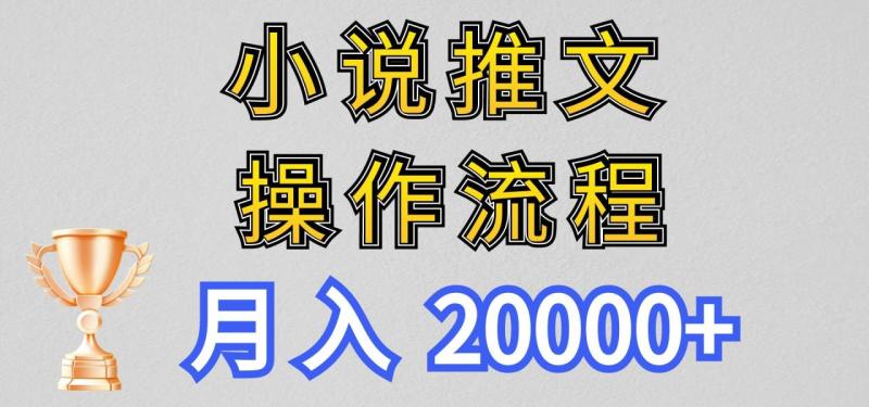 小说推文项目新玩法操作全流程，月入20000+，门槛低非常适合新手-副业网