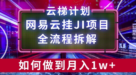 【项目拆解】网易云挂JI项目，全流程拆解，如何挂机月入1w-副业城