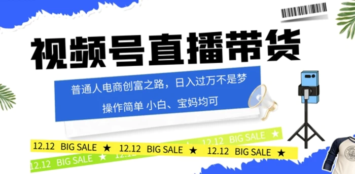 视频号读稿带货，普通人电商创富之路，小白、宝妈均可-副业网
