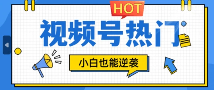 视频号分成计划热门赛道，把握流量，小白也能逆袭-副业网