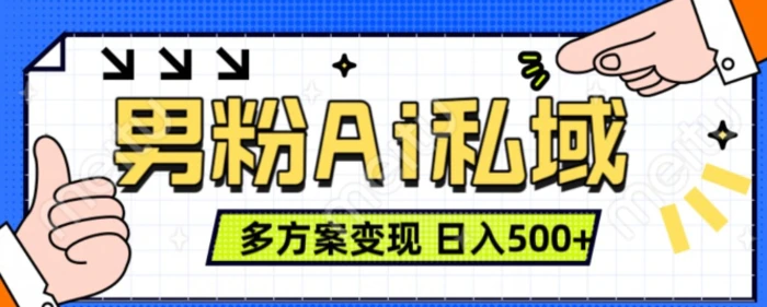 男粉项目，Ai图片转视频，多种方式变现，日入500+-副业网