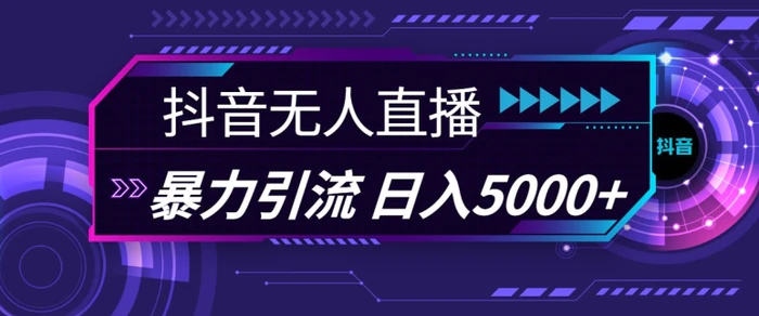 抖音快手视频号全平台通用无人直播引流法，利用图片模板和语音话术，暴力日引流100+创业粉-副业网
