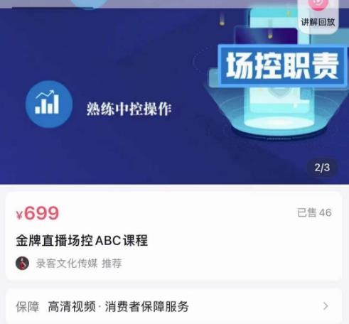 大果文化·金牌直播场控ABC课，复制直接间，场控如何带出百万级主播-副业网