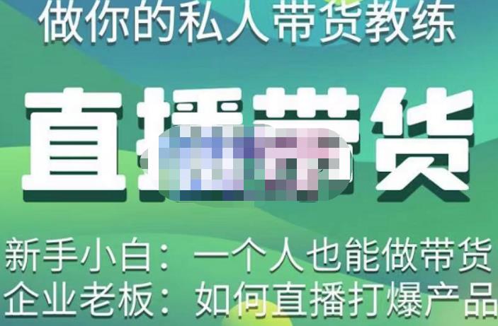 硬核传媒·直播带货（私人教练），实操实战教学，通俗易懂，学完后新手小白一个人也能做带货-副业网