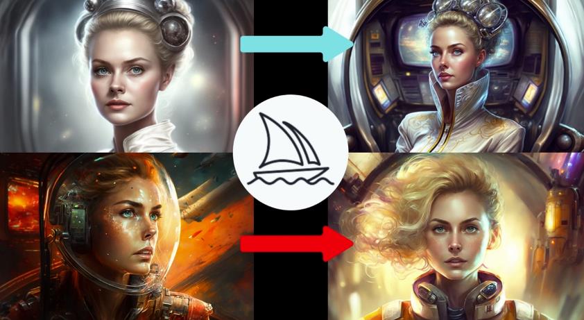 Midjourney V4实现连续性的人物创作：漫画，故事，动画操作教程参数设置-副业网