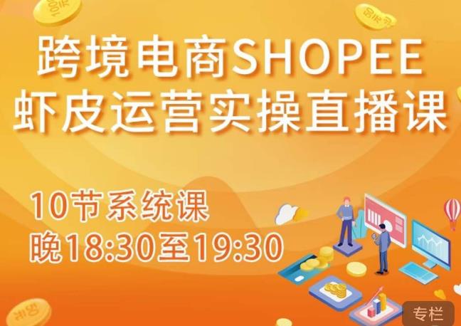 跨境电商Shopee虾皮运营实操直播课，从零开始学，入门到精通（10节系统课）-副业网