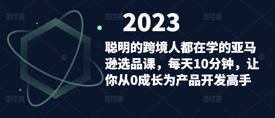 聪明的跨境人都在学的亚马逊选品课，每天10分钟，让你从0成长为产品开发高手-副业网