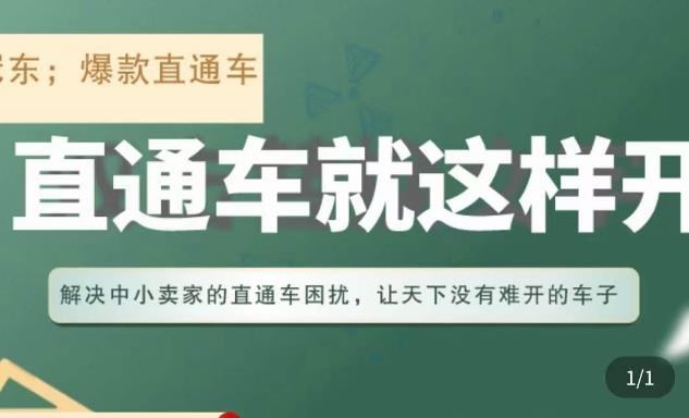 冠东·淘系直通车保姆级教程，全面讲解直通车就那么简单-副业网