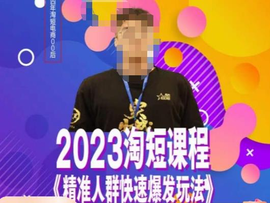 文涛·2023淘短精准人群快速爆发玩法，​快速高效自创视频及全店运营思维-副业网