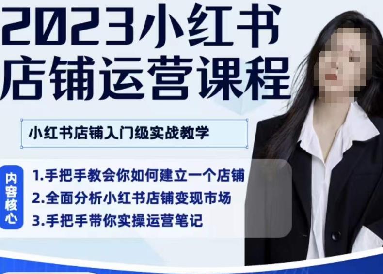陶金金·2023小红书店铺运营课，小红书店铺入门实战教学-副业网