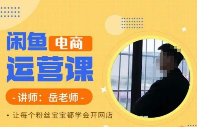 岳老师·闲鱼电商运营课，让每个粉丝宝宝都学会开网店-副业网