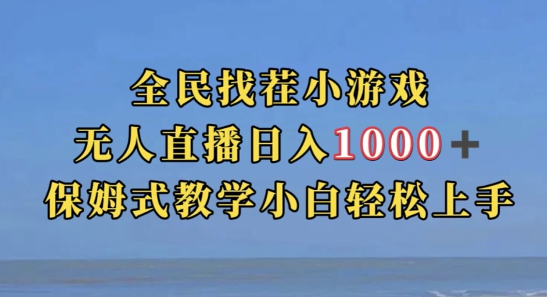 全民找茬小游戏直播玩法，抖音爆火直播玩法，日入1000+-副业网