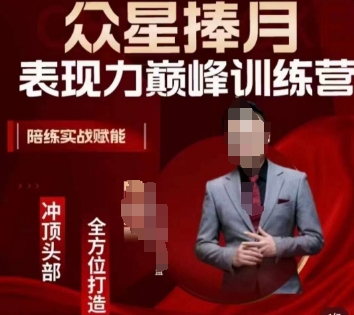众星捧月表现力巅峰训练营，全方位打造，陪练实战赋能-副业网