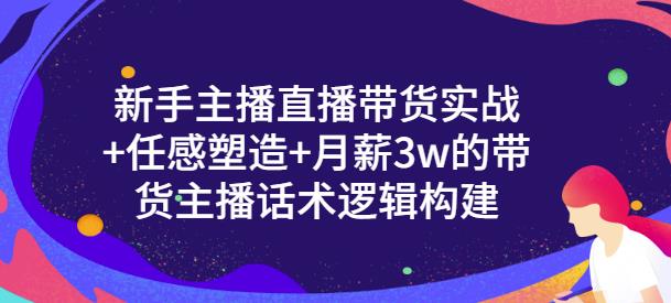 一群宝宝·新手主播直播带货实战+信任感塑造+月薪3w的带货主播话术逻辑构建-副业网