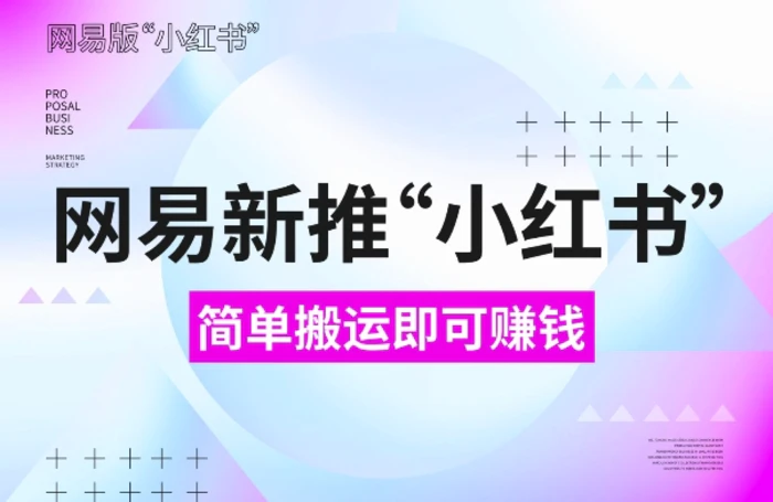 网易官方新推“小红书”，搬运即有收益，新手小白千万别错过(附详细教程)-副业网