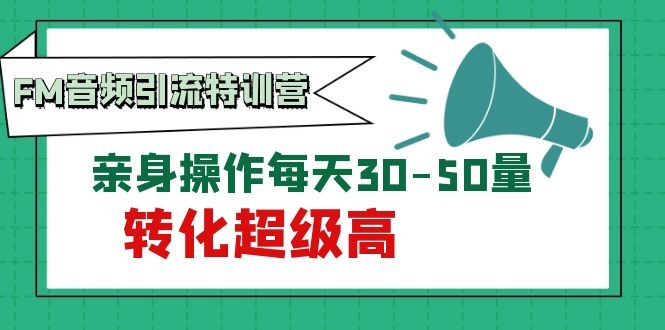 图片[2]-（1114期）黄岛主《FM音频引流特训营1.0》亲身操作每天30-50量，转化超级高-副业城