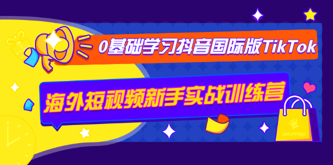 图片[2]-（1243期）0基础学习抖音国际版TikTok海外短视频新手实战训练营【视频课】-副业城