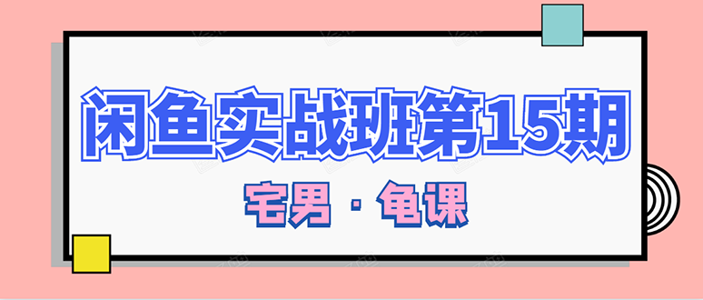 （1522期）龟课·闲鱼无货源电商课程第15期，一个月收益几万不等【33节视频-无水印】-副业城