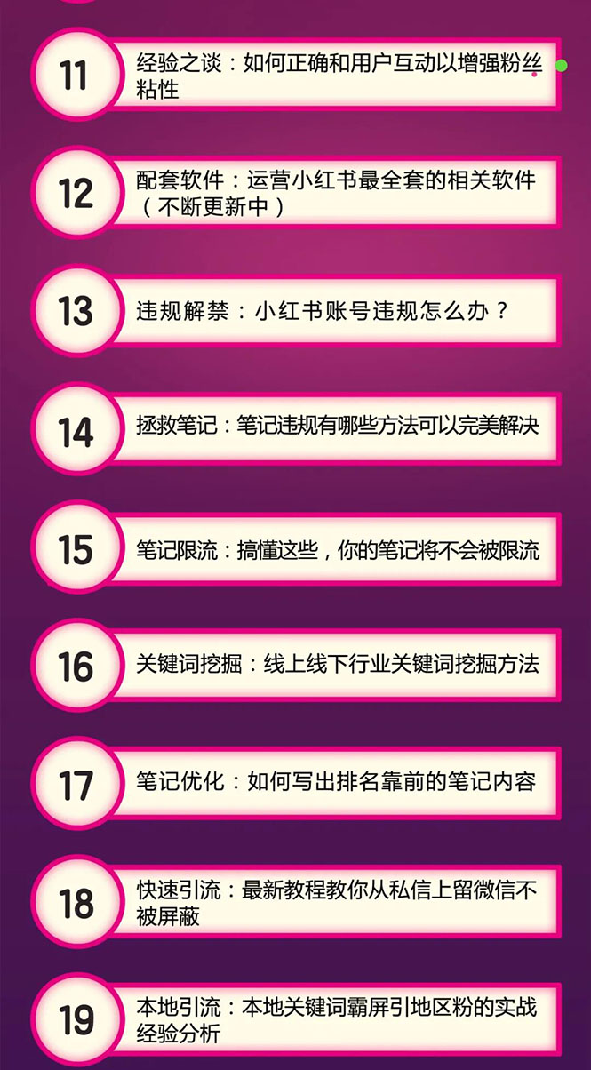 图片[3]-（1524期）小红书爆款推广引流训练课6.0，手把手带你玩转小红书，实操一天50+精准女粉-副业城