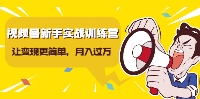 （1627期）视频号新手实战训练营，让变现更简单，玩赚视频号，轻松月入过万-副业城