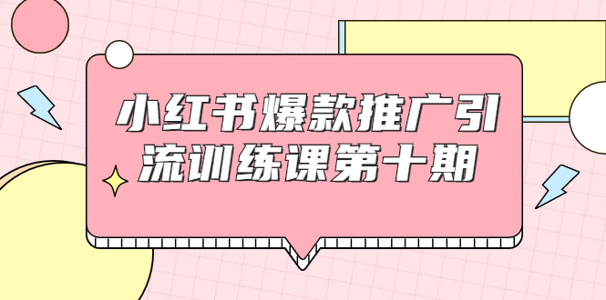 （1693期）小红书爆款推广引流训练课第十期，手把手带你玩转小红书，轻松月入过万-副业城