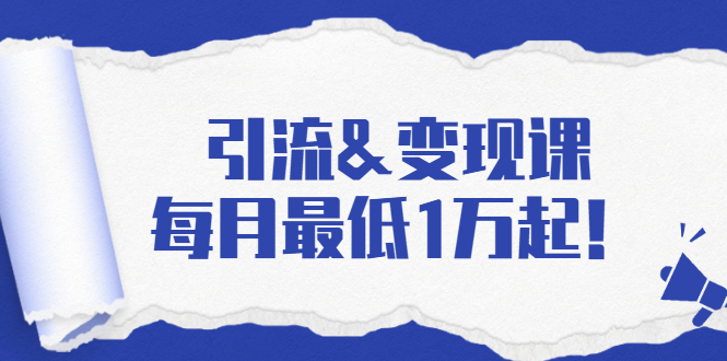 （1721期）引流&变现课：分享一整套流量方法以及各个渠道收入，每月最低1万起！-副业城