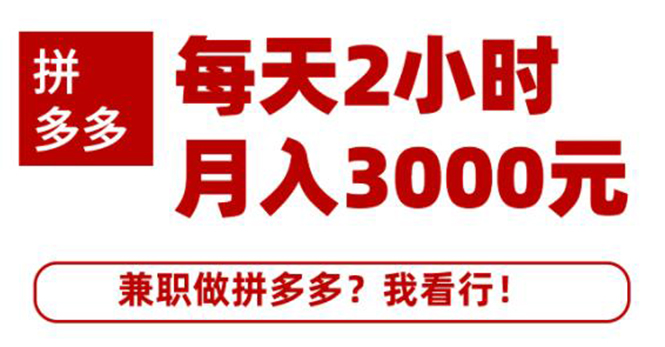 （1864期）搜外网·拼多多副业课程，每天2小时月入3000元 学习这门课程真的能赚钱-副业城