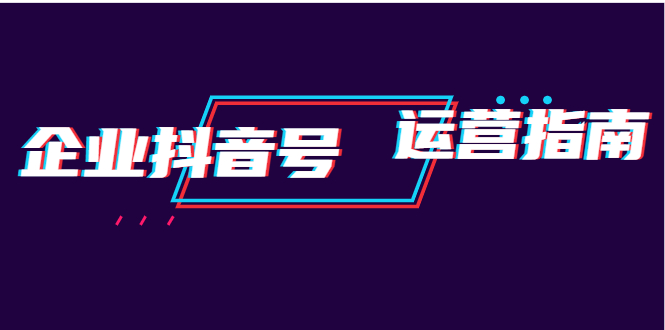 （1920期）企业抖音号运营指南：内容规划+运营策略+运营方法，快速掌握企业号运营-副业城