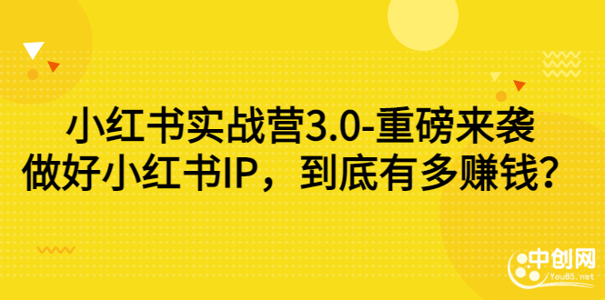 （2861期）小红书实战营3.0-重磅来袭：做好小红书IP，到底有多赚钱？-副业城