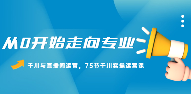 （2165期）从0开始走向专业，千川与直播间运营，75节千川实操运营课-副业城