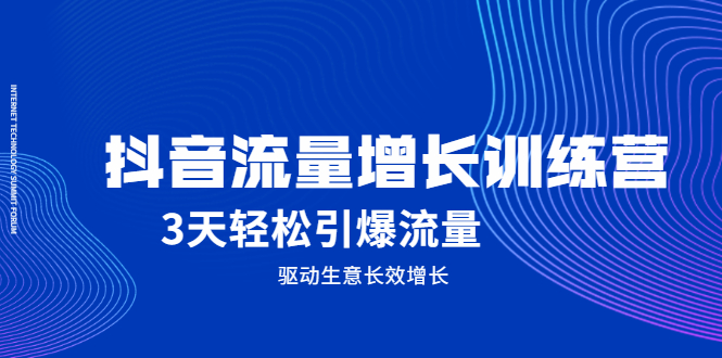 （2049期） 抖音流量增长训练营，3天轻松引爆流量，驱动生意长效增长-副业城