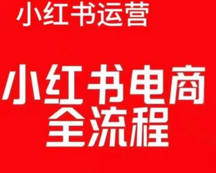 红薯电商实操课，小红书电商全流程-副业城