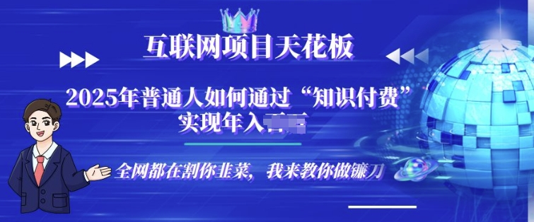 2025-互联网项目天花板”知识付费”卖项目合伙人镰刀训练营-副业网